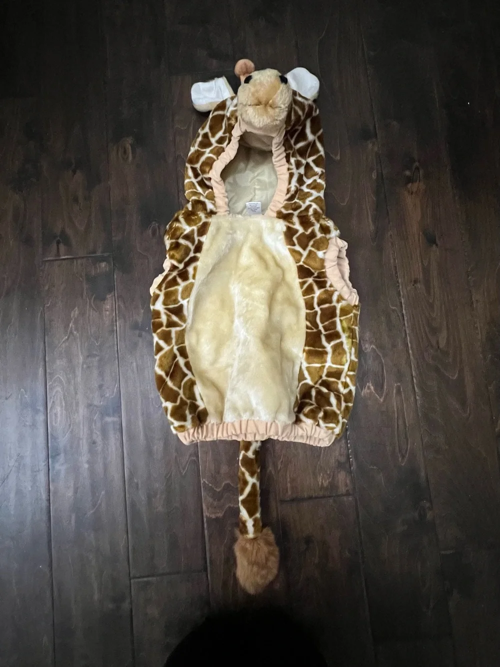 Giraffe Hooded Kids Costume Brown Tan Cream - Picture 1 of 8